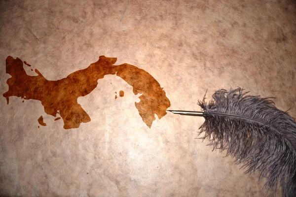 Vintage Panama Haritası