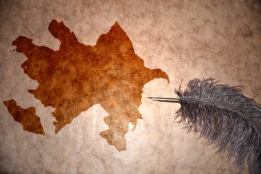 Vintage Azerbaycan Haritası