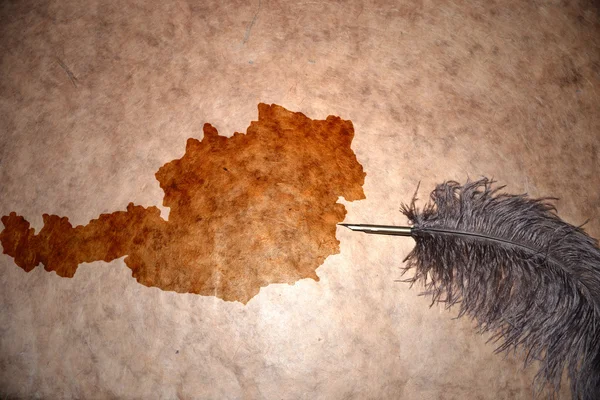 Vintage Avusturya harita