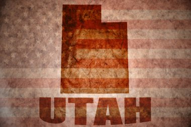Vintage utah harita