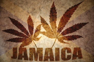 Vintage Jamaika bayrak