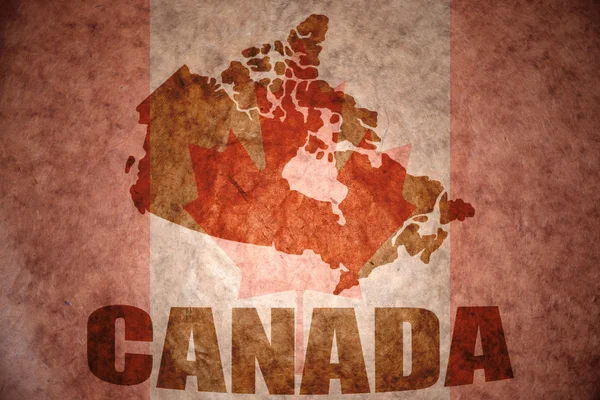 Vintage Kanada mapa — Zdjęcie stockowe
