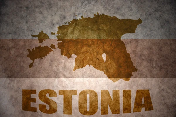 Vintage estonia map — Stock Photo, Image