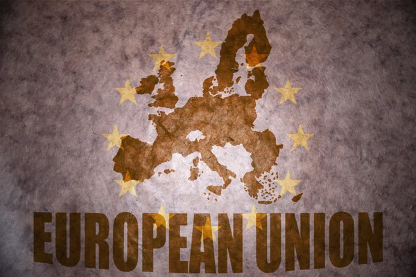 Vintage Europese Unie kaart — Stockfoto
