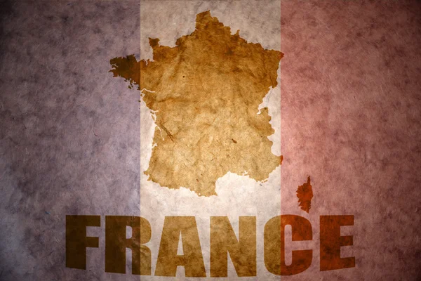 Вінтаж Франція карта — стокове фото