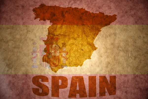 Vintage spain mapa — Fotografia de Stock