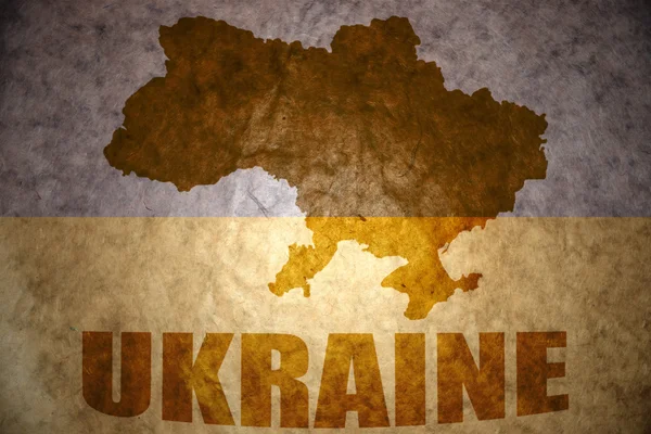 빈티지 우크라이나 지도 — 스톡 사진