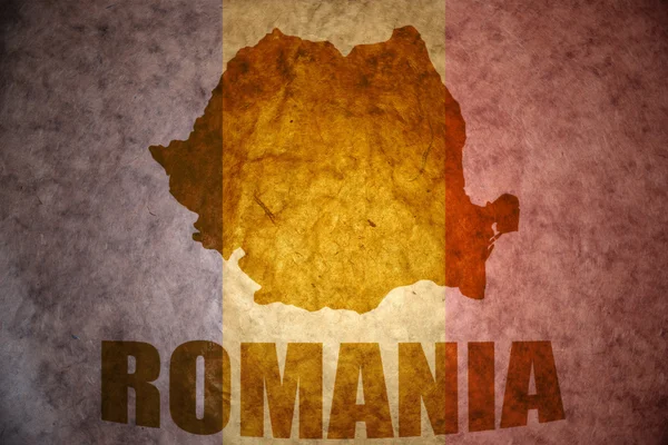 Vintage Rumania mapa — Foto de Stock