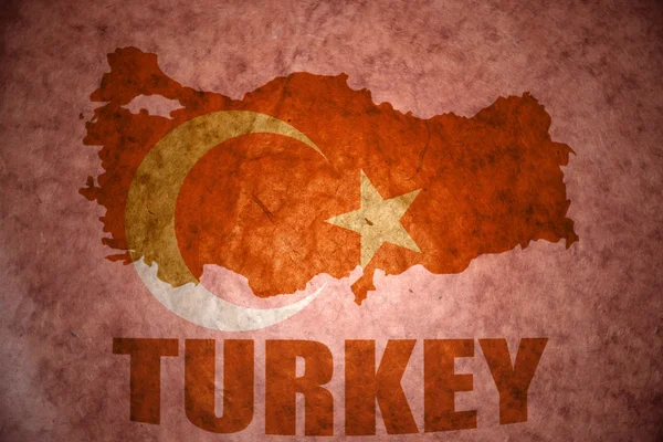 Vintage turkey map — Stock Photo, Image