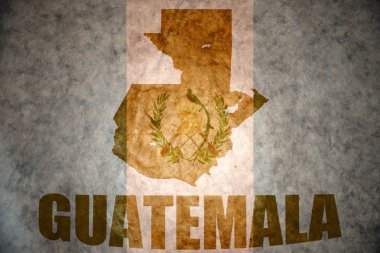 Vintage Guatemala Haritası