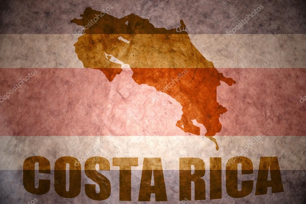 Vintage costa rica map Stock Photo by ©Ruletkka 66226415