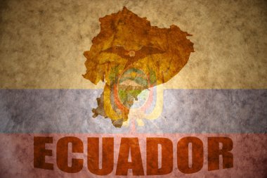 Ekvador vintage harita 