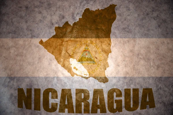 Nicaragua vintage  map — Stock Photo, Image