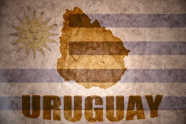 Uruguay vintage harita — Stok fotoğraf