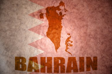 Bahreyn vintage harita 