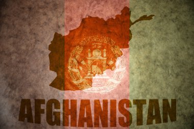 Afganistan vintage harita 