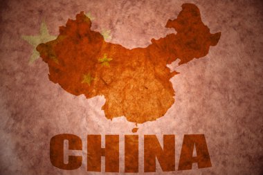 china vintage map  clipart