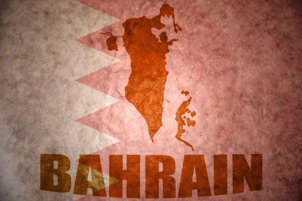Bahrain Vintage Karte — Stockfoto