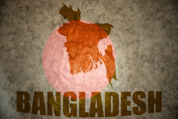 バングラデシュ ビンテージ地図 — ストック写真