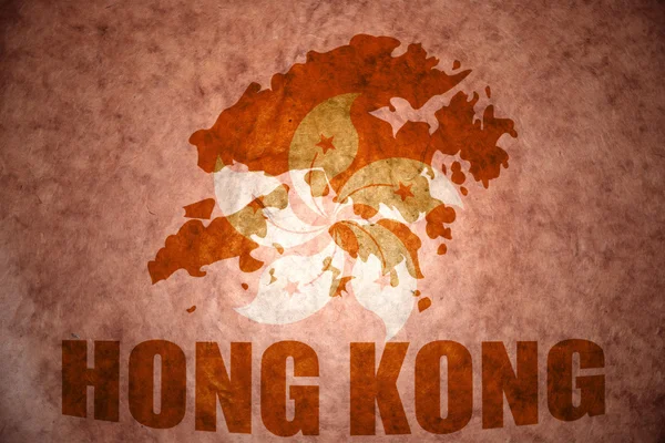 Hong kong mapa do vintage — Fotografia de Stock