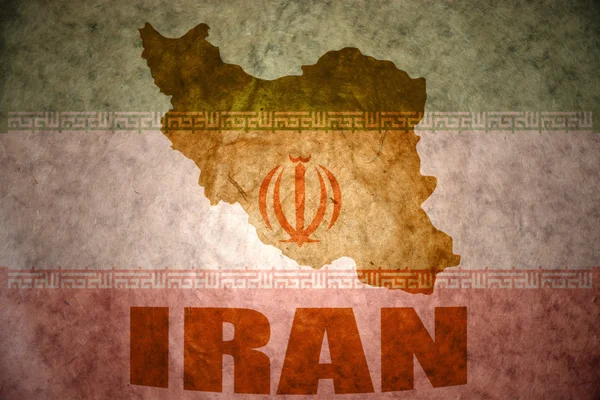 伊朗古董地图 — 图库照片
