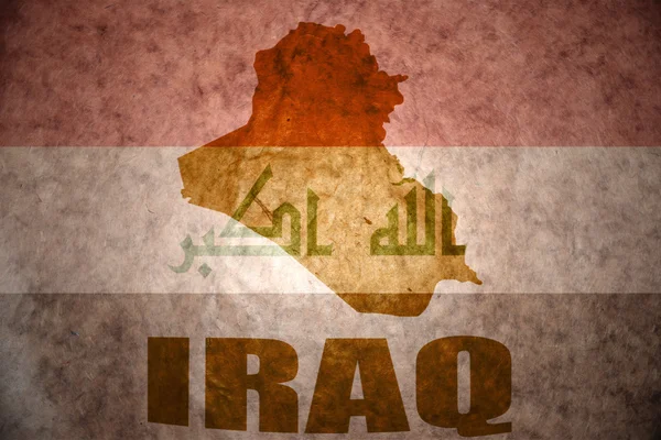 Irak vintage harita — Stok fotoğraf