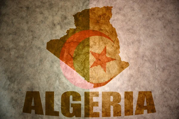 Algeria mapa do vintage — Fotografia de Stock
