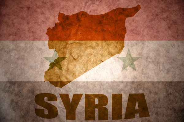 Syria carte vintage — Photo