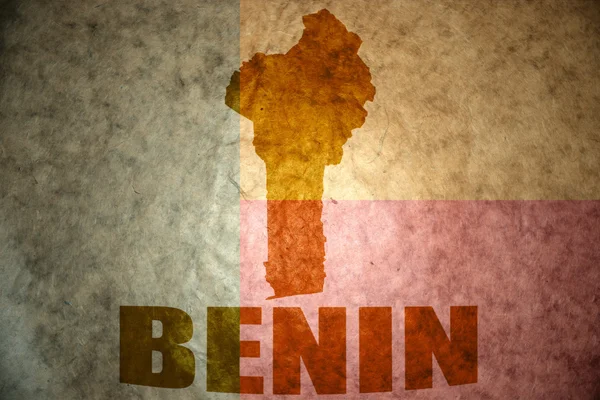 Alte Karte von Benin — Stockfoto