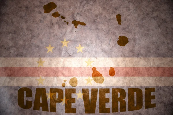 Cape verde vintage mapa — Foto de Stock