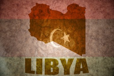  Libya vintage harita 
