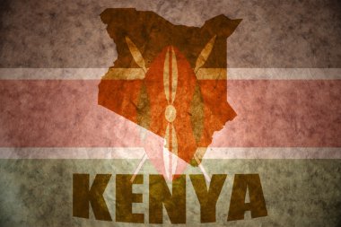 Kenya vintage harita 