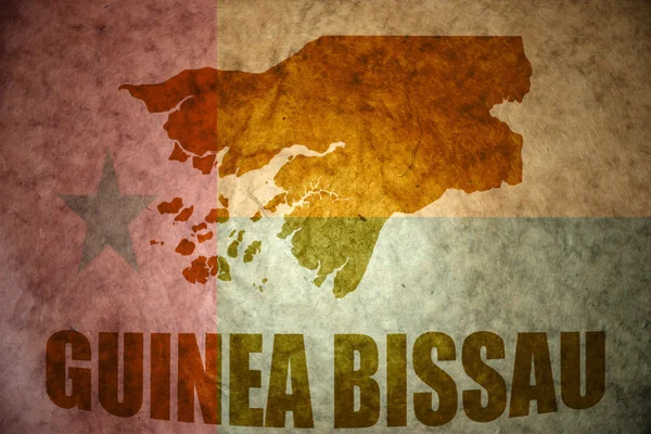 Γουινέα Μπισσάου vintage χάρτη — Φωτογραφία Αρχείου