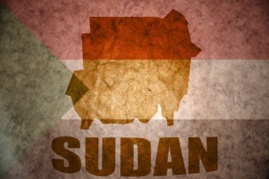Sudan vintage harita 