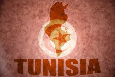 Tunus vintage harita 