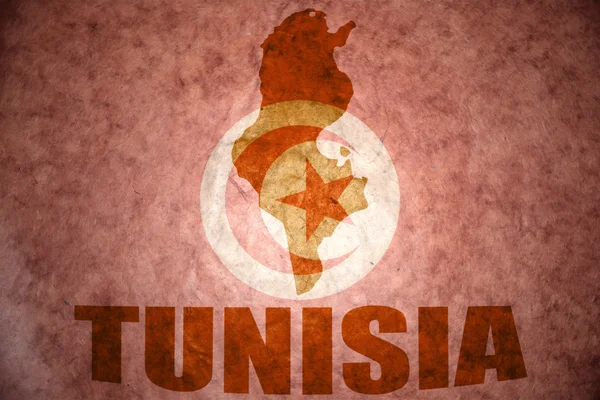 Alte Karte von Tunesien — Stockfoto