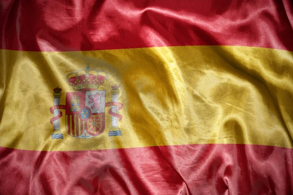 Shining spanish flag — Stock Photo, Image