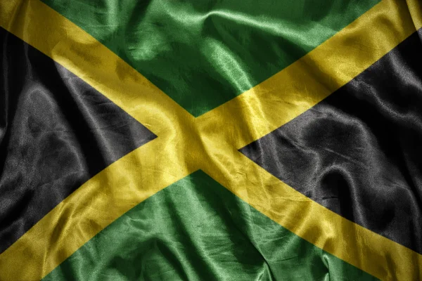 Сияющий флаг Ямайки — стоковое фото