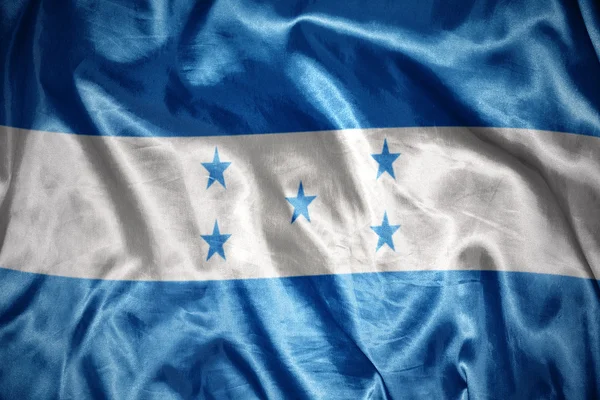 Brillante bandera hondureña —  Fotos de Stock