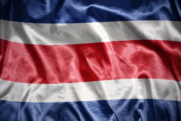 Schijnt costa Ricaanse vlag — Stockfoto