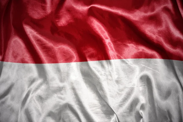 Leuchtende indonesische Flagge — Stockfoto