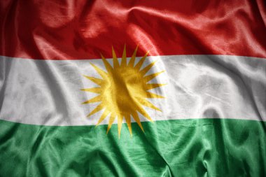 Kürt bayrağı parlayan