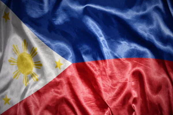 Shining philippines flag — Stock Photo, Image