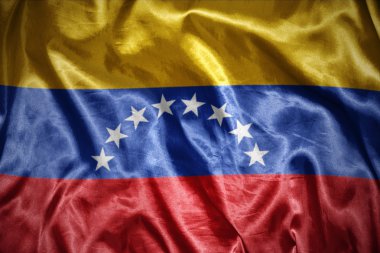 Venezüella bayrağı parlayan