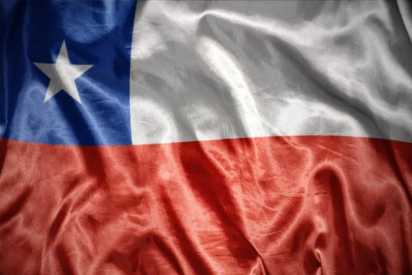 Zářící Chilská vlajka — Stock fotografie