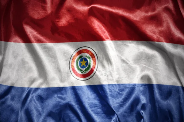 Shining paraguayan flag — Stock Photo, Image