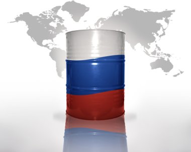 Rus bayrağı ile namlu