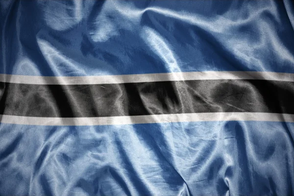 ボツワナの旗を輝く — ストック写真