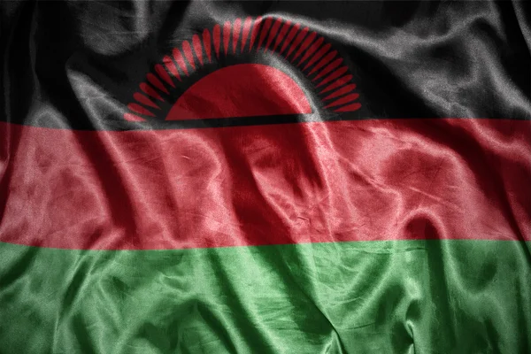 Shining malawi flag — Stock Photo, Image