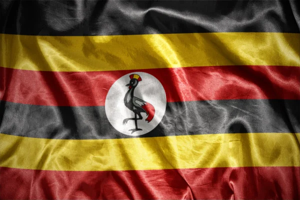 ウガンダの旗を輝く — ストック写真
